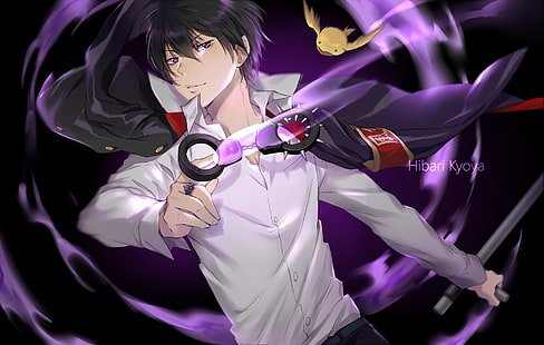 Anime, Katekyo Hitman Reborn !, Kyoya Hibari, Wallpaper HD HD wallpaper