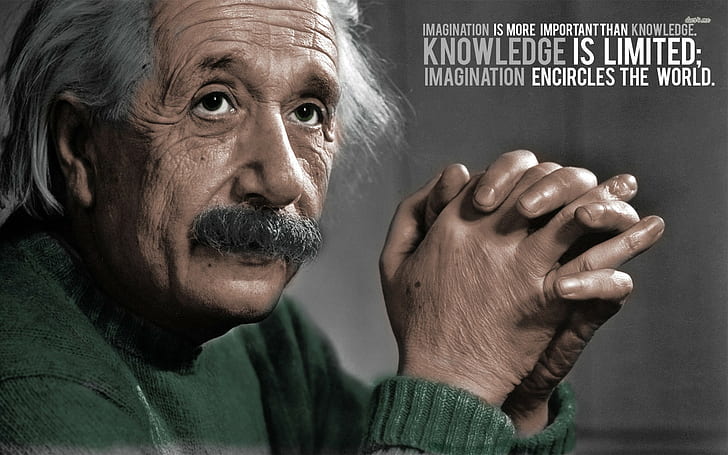 Albert Einstein, citazione, Sfondo HD