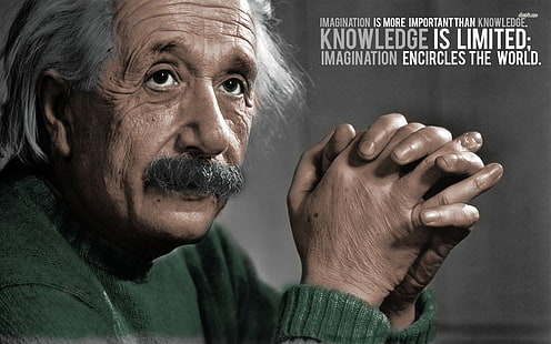Albert Einstein, Albert Einstein, citat, HD tapet HD wallpaper