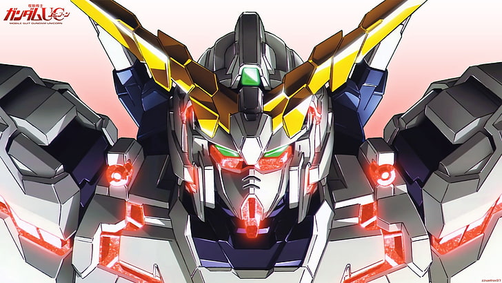Робот Gundam цифровые обои, Мобильный костюм Gundam Unicorn, RX-0 Unicorn Gundam, HD обои
