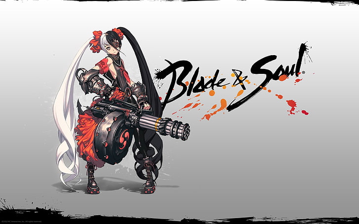 Ilustração do jogo Blade & Soul para PC, Blade and Soul, minigun, HD papel de parede