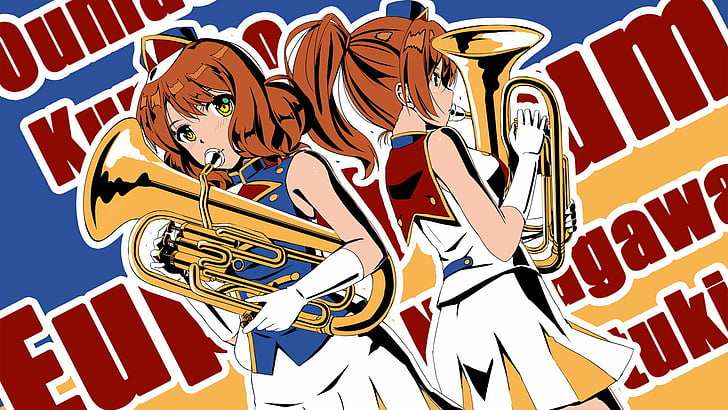 Anime, Sound! Euphonium, Kumiko Oumae, Natsuki Nakagawa, HD wallpaper