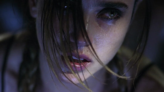 woman's face, girl, actress, Jennifer Connelly, Marion Silver, Requiem for a Dream, HD wallpaper HD wallpaper
