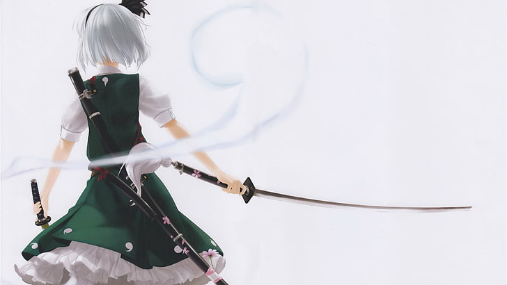 Anime, Touhou, Konpaku Youmu, Schwert, Anime Girls, HD-Hintergrundbild