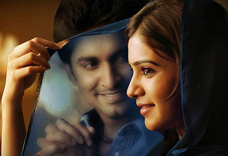 Nani Samantha In Makkhi Movie, foulard bleu pour femme, Films, Films de Bollywood, bollywood, 2012, Fond d'écran HD HD wallpaper