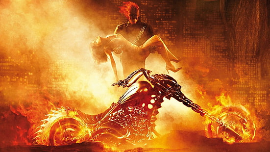 Ghost Rider Dark Comics Games Evil Love Romance Chopper Motorcycles Art Skull Demon HD Resolution ، الأفلام ، المروحية ، الرسوم الهزلية ، الظلام ، الشيطان ، الشر ، الألعاب ، الأشباح ، الحب ، الدراجات النارية ، الدقة ، الفارس ، الرومانسية ، الجمجمة، خلفية HD HD wallpaper