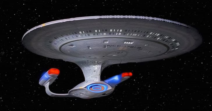 Star Trek, USS Enterprise NCC-1701D, painting, HD wallpaper
