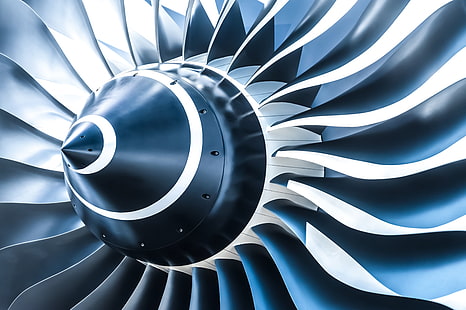 grauer Propeller, Abstraktion, Motor, Kunst, Flugzeug, Flugzeuge, Turboprop, Tapete., Turbine, HD-Hintergrundbild HD wallpaper