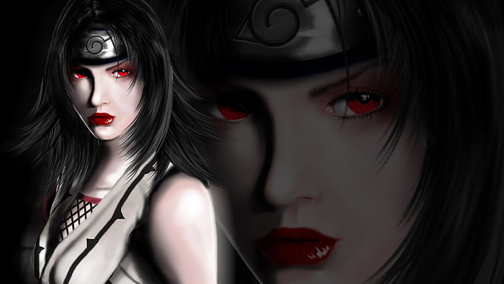 schwarzhaarige weibliche Anime-Figur, Kurenai Yūhi, Kunoichi, Anime-Mädchen, Naruto Shippuuden, HD-Hintergrundbild