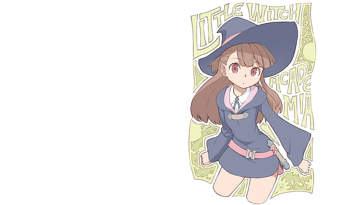 Little Witch Academia, Kagari Akko, anime girls, Sfondo HD