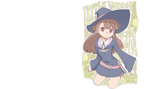 Little Witch Academia, Kagari Akko, anime girls, Tapety HD HD wallpaper