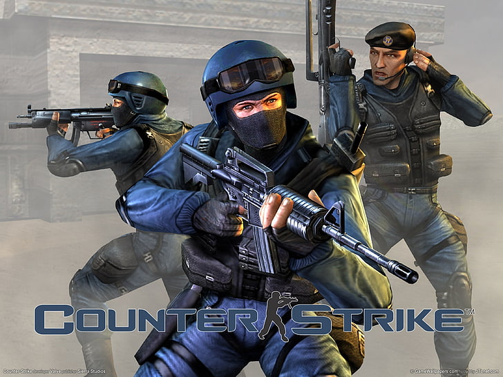 Counter Strike wallpaper, counter-strike, cs, ct, special forces, gun, HD wallpaper