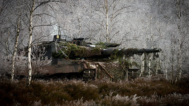 Leopardo 2, militare, carro armato, Bundeswehr, Sfondo HD