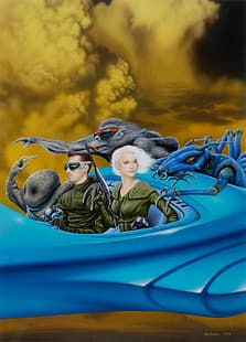 Jim Burns, Frauen, Malerei, Science Fiction, Kreatur, HD-Hintergrundbild HD wallpaper