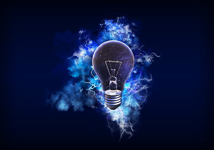 light bulb, electricity, energy, light, HD wallpaper