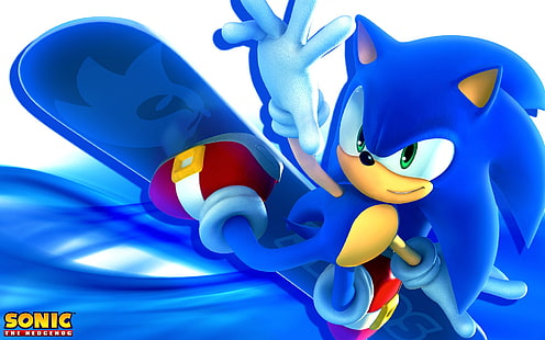 Sonic, Sonic the Hedgehog, Snowboarden, Snowboarden, HD-Hintergrundbild HD wallpaper