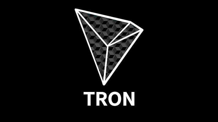 tron, cryptocurrency, trx, logo, Teknologi, Wallpaper HD