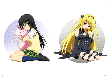 To Love-ru, аниме девушки, Золотая Тьма, Котегава Юи, аниме, HD обои HD wallpaper