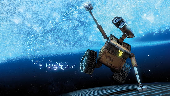 VÄGG · E, filmer, robot, Pixar Animation Studios, HD tapet HD wallpaper