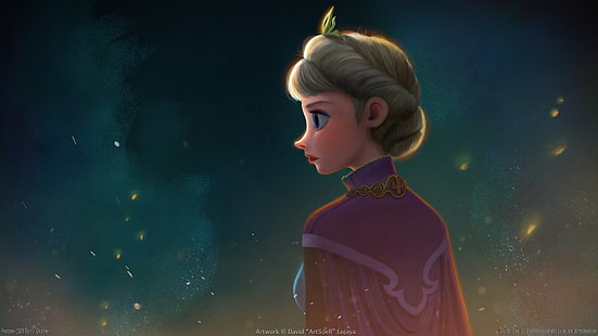 Frozen Queen Elsa digitale Tapete, Prinzessin Elsa, Frozen (Film), Filme, HD-Hintergrundbild HD wallpaper