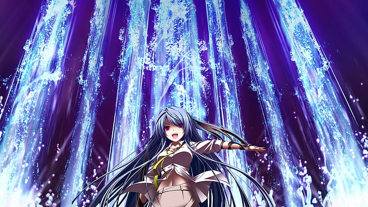 Anime Girls, offener Mund, lange Haare, HD-Hintergrundbild