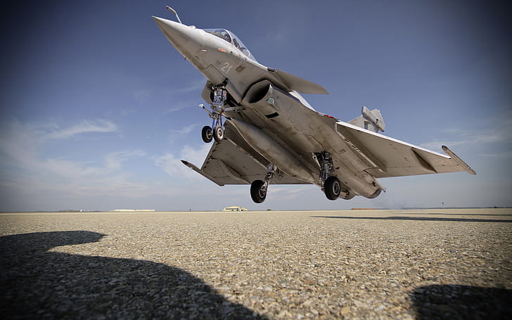 weapons, the plane, the airfield, Rafale M, HD wallpaper