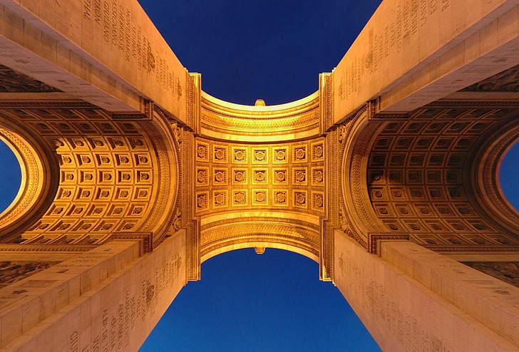 المعالم الأثرية ، قوس النصر ، فرنسا ، النصب التذكاري ، باريس، خلفية HD