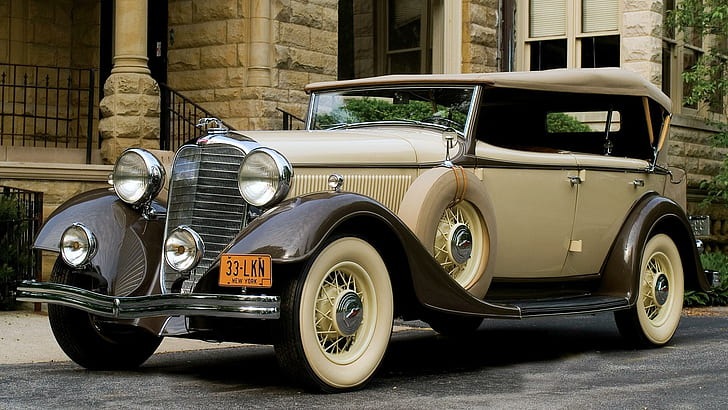 1933 Lincoln Ka Phaeton, vintage, phaeton, lincoln, elegan, 1933, klasik, cowl, dual, antik, mobil, Wallpaper HD