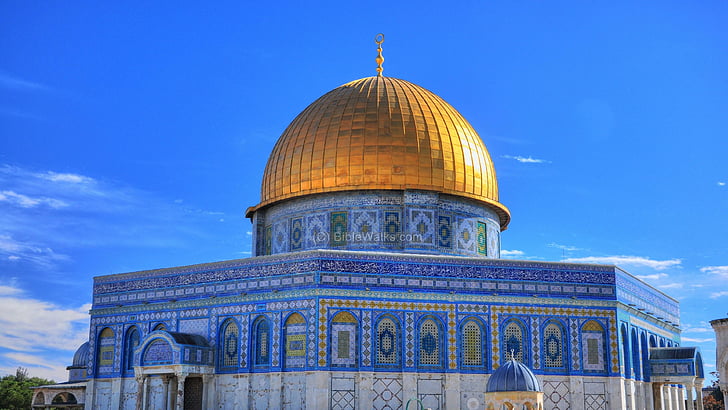 купол на скалата, ислям, палестина, любов, мир, мюсюлмани, Изра, живот, HD тапет