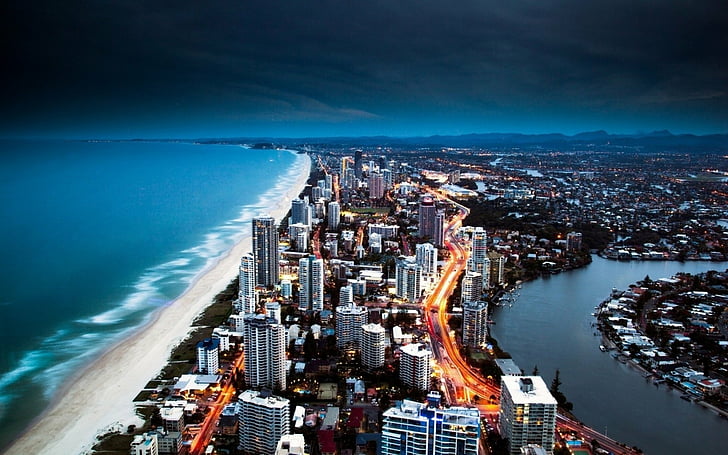 Cities, Gold Coast, HD wallpaper