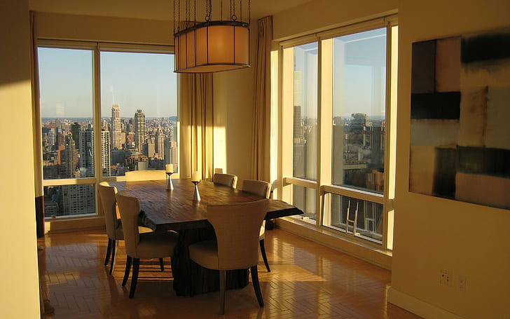 Lanchonete, mesa de jantar de madeira marrom, fotografia, 2880x1800, janela, vela, cadeira, mesa, lanchonete, HD papel de parede