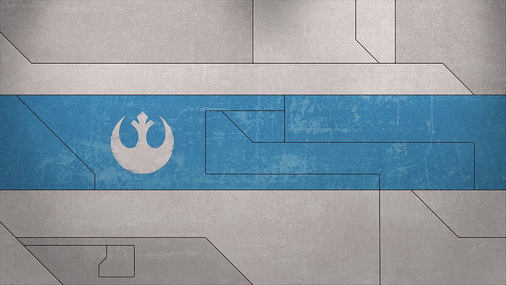 Ilustración de logotipo azul y blanco, Star Wars, X-wing, textura, nave espacial, Alianza Rebelde, ilustraciones, Fondo de pantalla HD