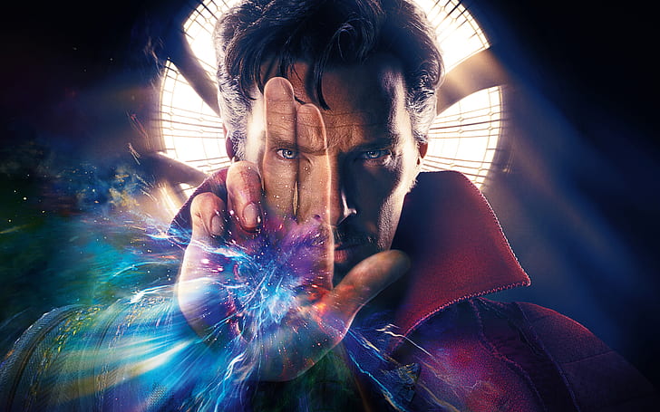 Light, Action, Fantasy, Magic, Boy, Benedict Cumberbatch, EXCLUSIVE, MARVEL, Walt Disney Pictures, Man, Movie, Film, Hands, Adventure, Blue Eyes, Powerful, Galactic, Wizard, Doctor, Great, Doctor Strange, 2016, EXTENDED, Marvel's, Strange, Stephen, Dr., Witchcraft, Magician, Stephen Strange, Dr. Stephen Strange, Surgeon, Brilliant Proud, HD wallpaper