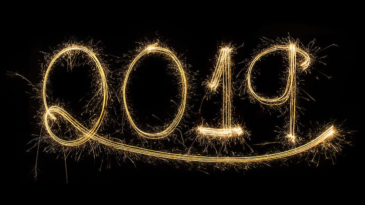 текст, сверкание, новый год, канун нового года, событие, блестки, бенгальский огонь, HD обои