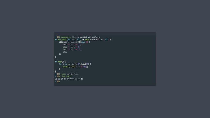 Rust（プログラミング言語）、コード、プログラミング、構文の強調表示、 HDデスクトップの壁紙