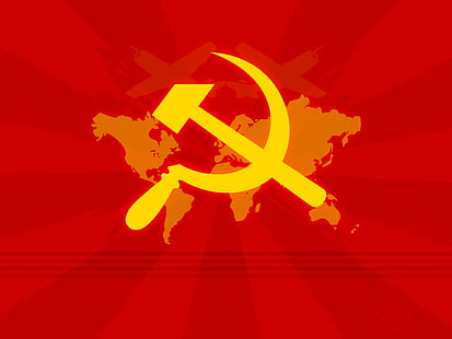 شعار الاتحاد السوفيتي ، اتحاد الجمهوريات الاشتراكية السوفياتية ، الشيوعية، خلفية HD HD wallpaper