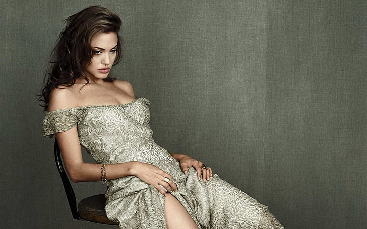 Actrices, Angelina Jolie, Fondo de pantalla HD