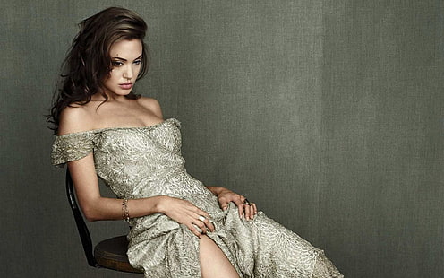 Актрисы, Анджелина Джоли, HD обои HD wallpaper