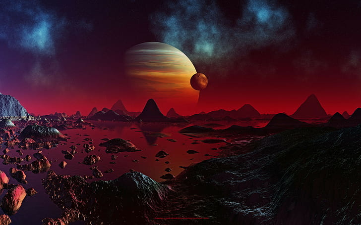 Cool, background, planets, 1920x1200, space, HD wallpaper