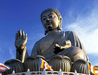 Tian Tan Buddha, Gautama Buddha, Dio, Signore Buddha, Buddha, Signore, Sfondo HD HD wallpaper