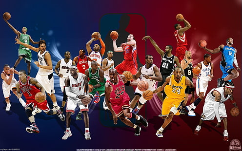 2014 NBA All-Star Game HD Desktop Wallpaper 04, cyfrowa tapeta graczy koszykówki NBA, Tapety HD HD wallpaper