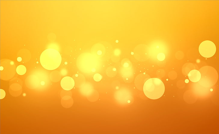 Goldenes Bokeh, Aero, Bokeh, gelb, golden, HD-Hintergrundbild