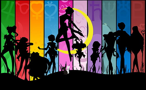 Sailormoon, Sailor Moon fondo de pantalla, Artístico, Anime, Fondo de pantalla HD HD wallpaper