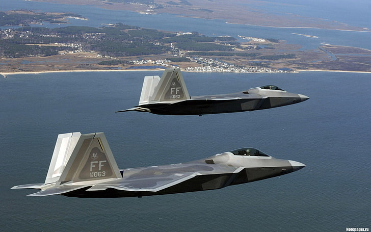 Lockheed Martin F-22 Raptor, ВВС США, HD обои