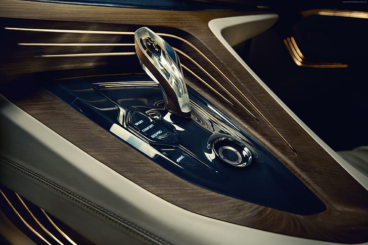 sedán, interior, automóviles de lujo, BMW Vision Future Luxury, serie 9, Fondo de pantalla HD