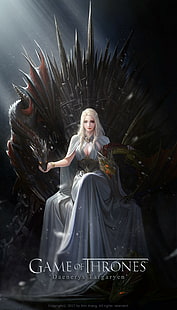 Gra o tron, Daenerys Targaryen, smok, Tapety HD HD wallpaper