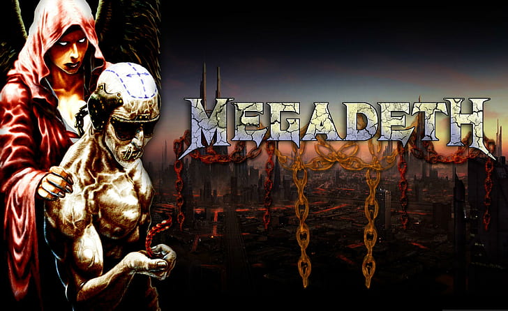 Megadeth Bands Groups Heavy Metal Thrash Álbum de Hard Rock cobre Vic Rattlehead Skulls Widescreen Resoluções, música, álbum, bandas, capas, grupos, disco, pesado, megadeth, metal, rattlehead, resoluções, rock, caveiras, thrash, widescreen, HD papel de parede