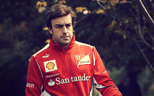 Fernando Alonso, Fórmula 1, hombres, campeón mundial, Ferrari, Fondo de pantalla HD HD wallpaper