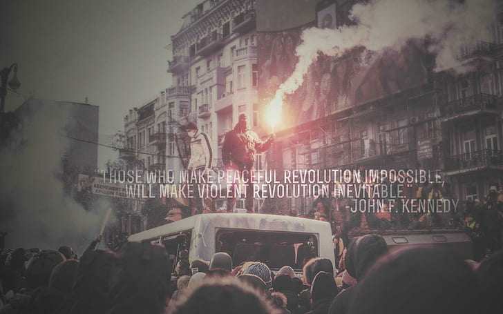 anarchy, f, Flare, Jfk, john, Kennedy, Peaceful, revolution, Riot, Violent, HD wallpaper