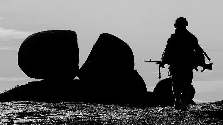 militaire, soldat, Mali, conflit du nord du Mali, silhouette, Fond d'écran HD